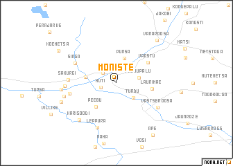 map of Mõniste