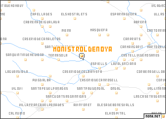 map of Monistrol de Noya