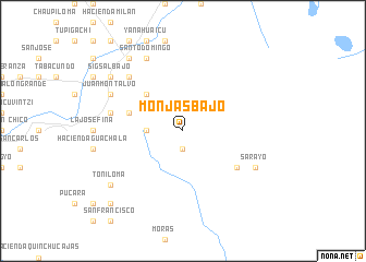 map of Monjas Bajo