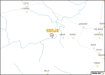 map of Monja