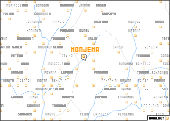 map of Monjema