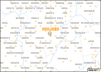 map of Monjobo