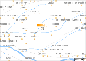 map of Monjoi