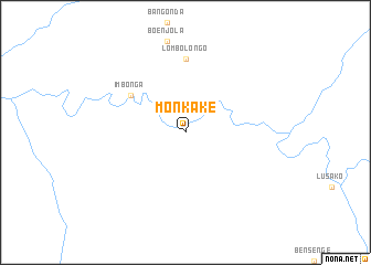 map of Monkake