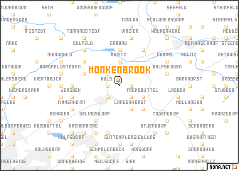 map of Mönkenbrook