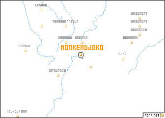 map of Monkendjoko