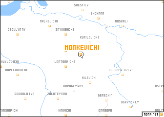 map of Monkevichi