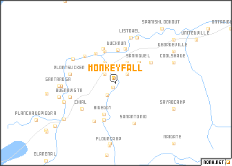 map of Monkey Fall