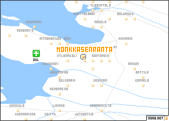 map of Monkkasenranta