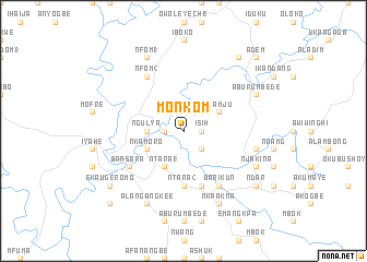 map of Monkom