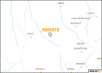 map of Monkoto