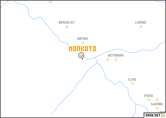 map of Monkoto