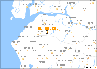 map of Monkourou
