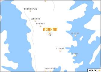 map of Monkra