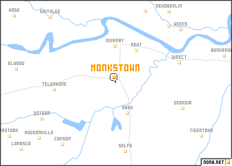 map of Monkstown