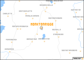 map of Monkton Ridge