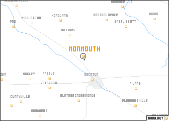 map of Monmouth