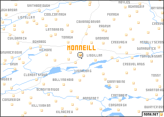 map of Monneill