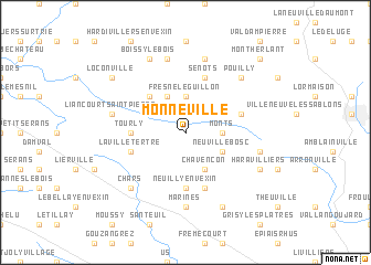 map of Monneville