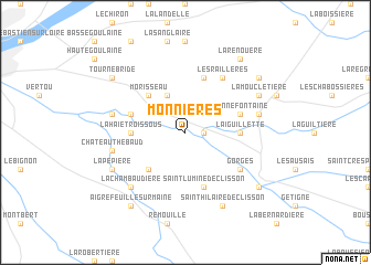 map of Monnières