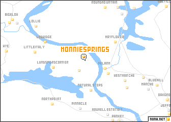 map of Monnie Springs