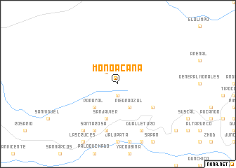 map of Monoacana