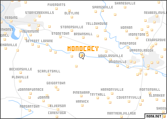 map of Monocacy