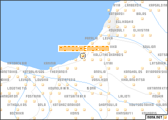 map of Monodhéndrion