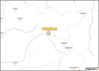 map of Monodia