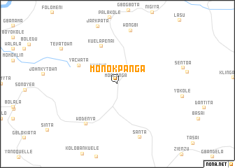 map of Monokpanga