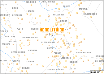 map of Monolíthion