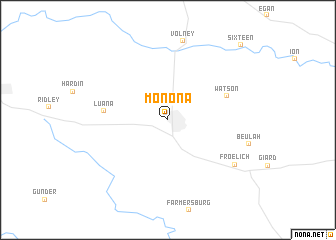 map of Monona