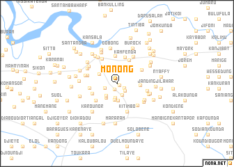 map of Monong