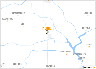 map of Monon