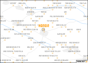 map of Monor