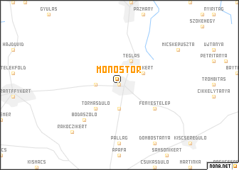 map of Monostor