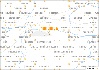 map of Monowice