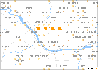 map of Monprimblanc