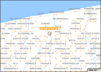 map of Monqār Pey