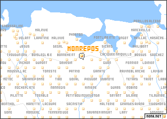 map of Mon Repos