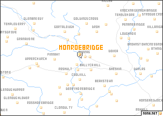 map of Monroe Bridge