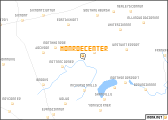 map of Monroe Center