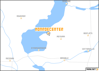 map of Monroe Center