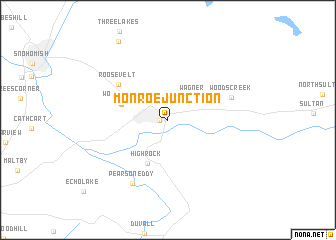 map of Monroe Junction