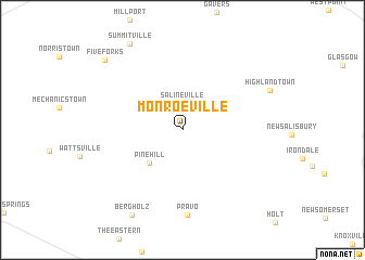 map of Monroeville