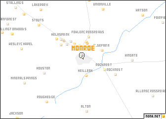 map of Monroe