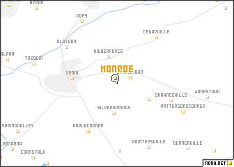 map of Monroe