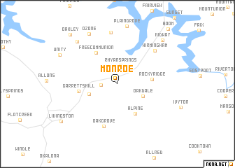 map of Monroe