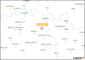 map of Monroe