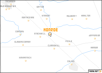 map of Monroe
